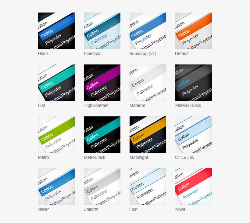 Kendo Ui Web Themes - Kendo Themes, transparent png #7917009
