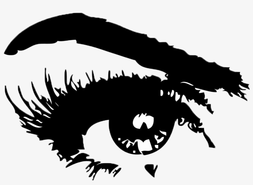 Eyebrow - Mascara Eyes Drawing Png, transparent png #7917266