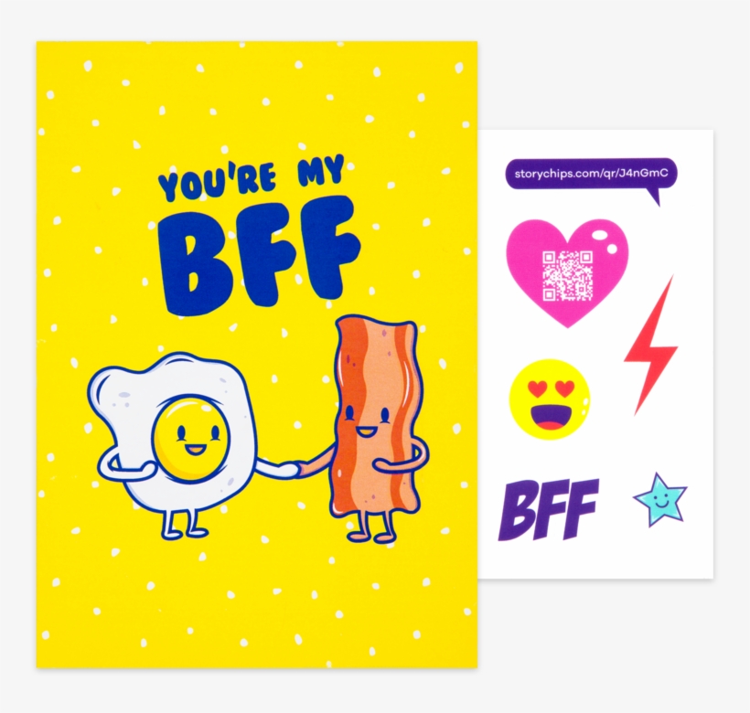 Bacon And Eggs Card, transparent png #7917676