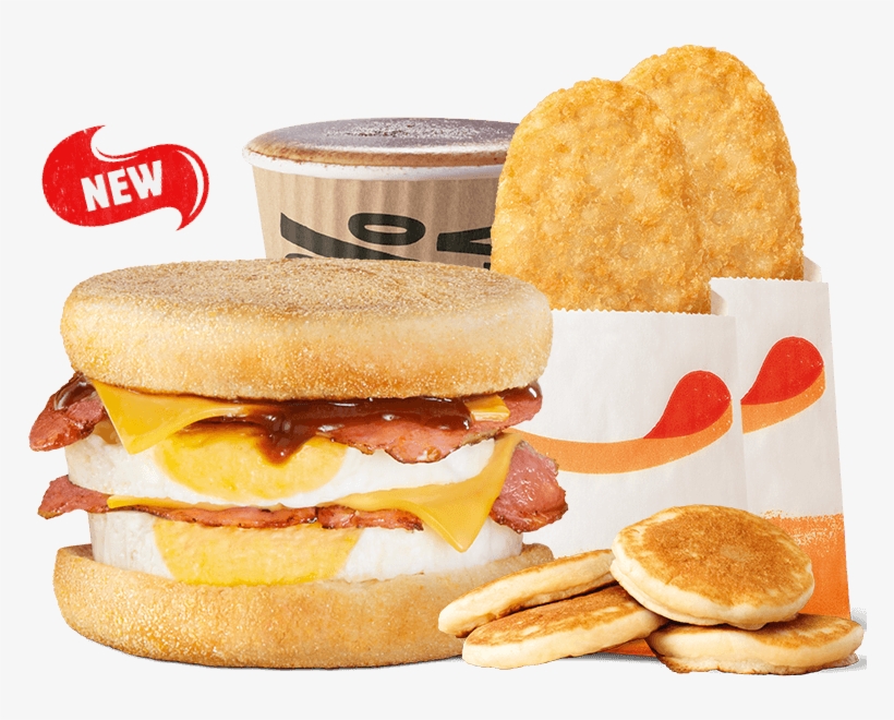 Double Bacon & Egg Super Stunner - Hungry Jacks Breakfast, transparent png #7918142
