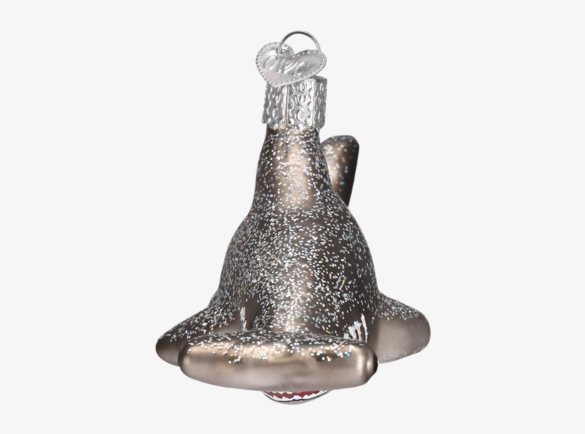 Old World Christmas Hammerhead Shark Blown Glass Ornament - Alligator, transparent png #7918245