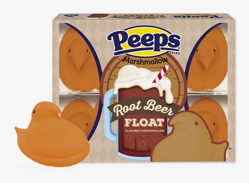 Root Beer Float Flavored Marshmallow Chicks - Sour Cherry Peeps, transparent png #7918335