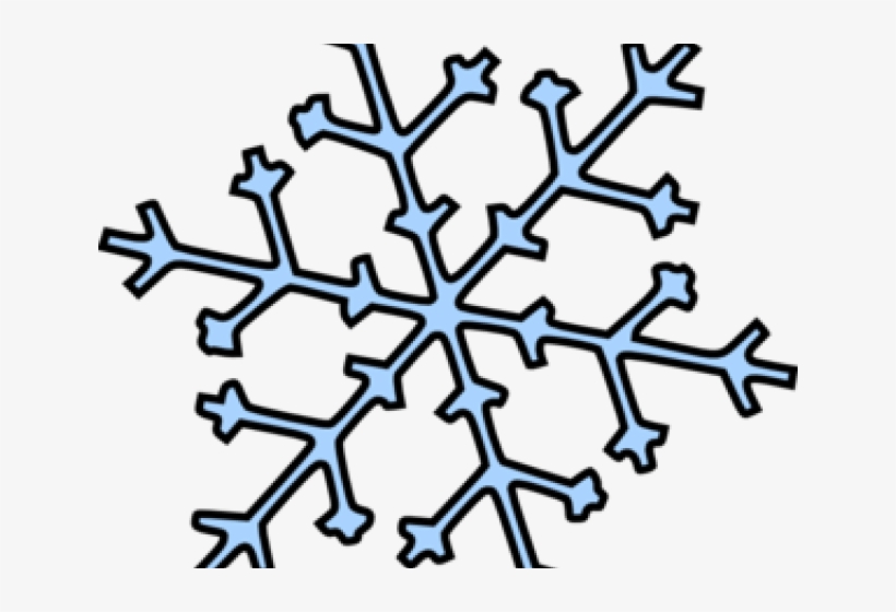 Snowflake Clipart Transparent Background - White Snowflake Outline Png, transparent png #7918539