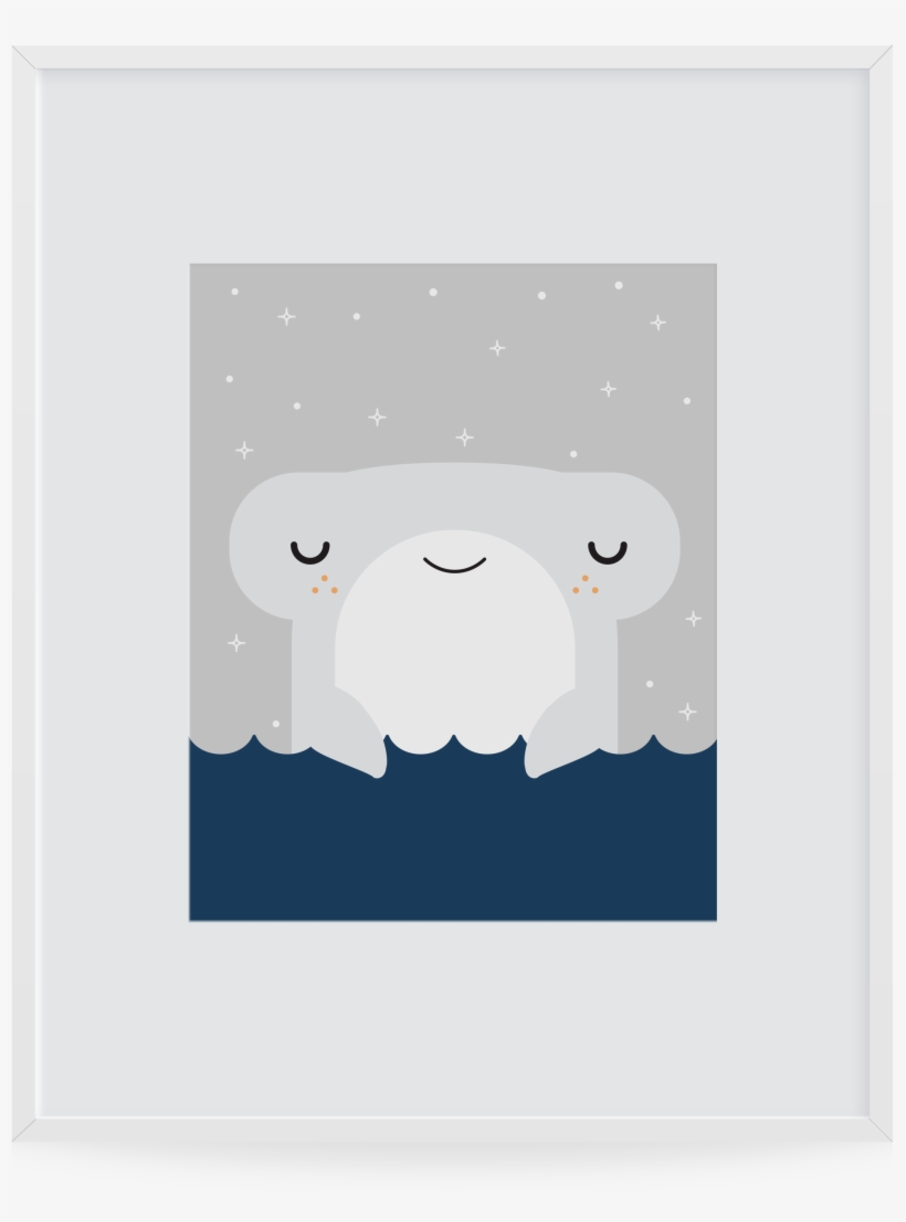Hammerhead Shark Art Print - Sheep, transparent png #7918617