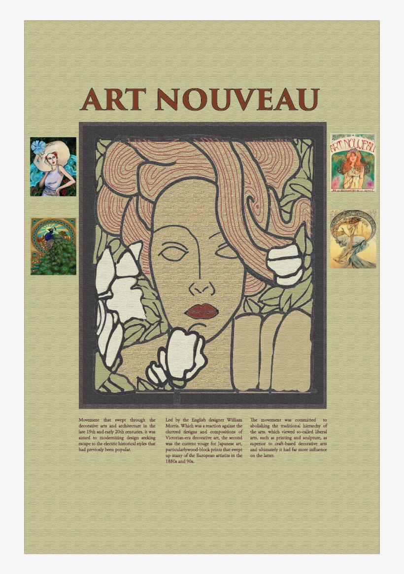 Art Nouveau, transparent png #7919389