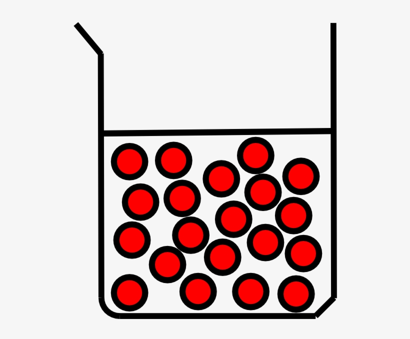 Beaker With Molecules Clip Art - Clip Art, transparent png #7919604