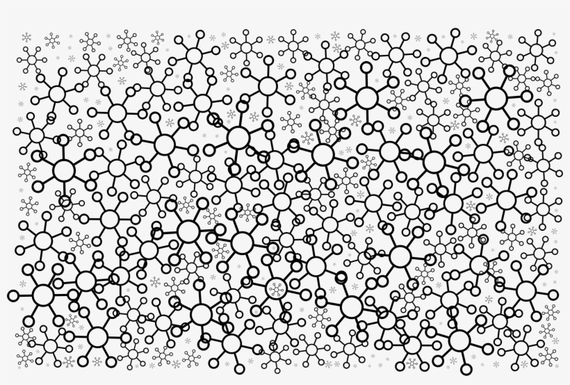 Big Image - Abstract Transparent Background Molecule Background, transparent png #7920074