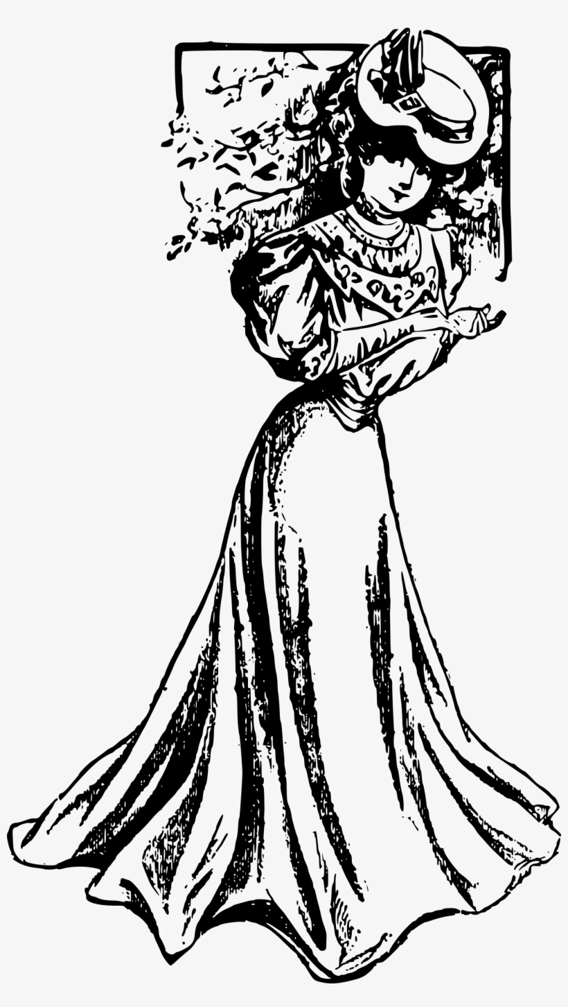 This Free Icons Png Design Of Woman In A Nice Dress, transparent png #7920238