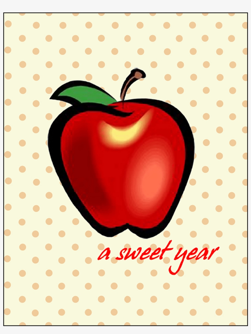 Cover Of Jewish New Year Rosh Hashanah Card - Mcintosh, transparent png #7920280