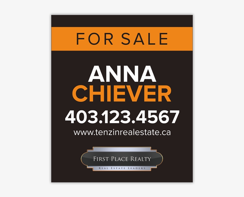 First Place Realty For Sale Sign 22″w X 26″h - Poster, transparent png #7920548