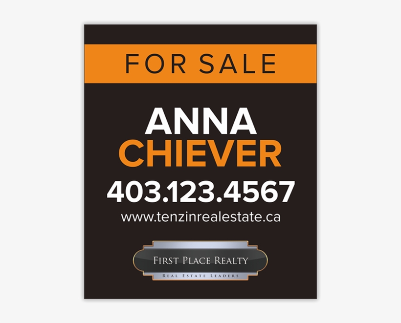 First Place Realty For Sale Sign 22″w X 26″h - Poster, transparent png #7920548