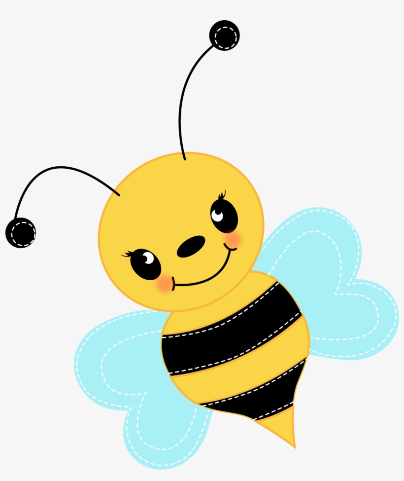 Free Cute Bee Clip Art - Clip Art Transparent Cute Bee, transparent png #7921890