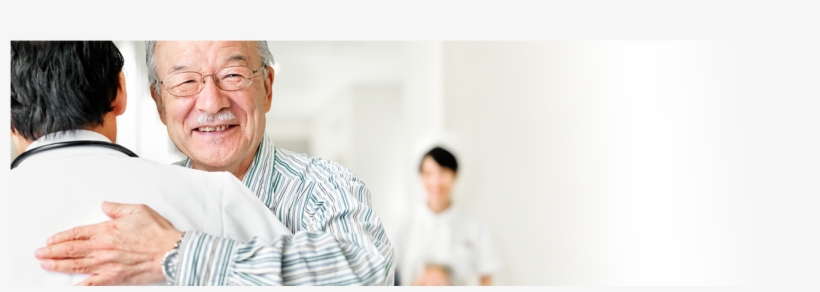 Senior Asian Man Smiling And Embracing Doctor In A - Patient, transparent png #7922470