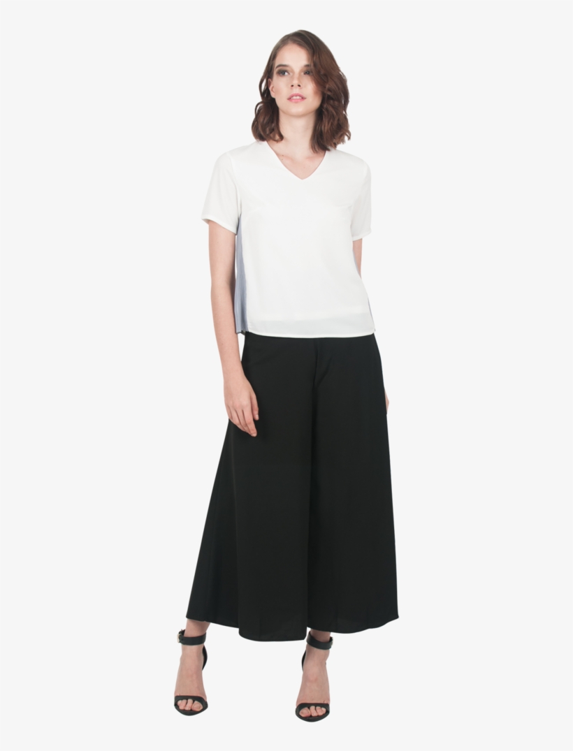 Black Flare Pants - A-line, transparent png #7923097