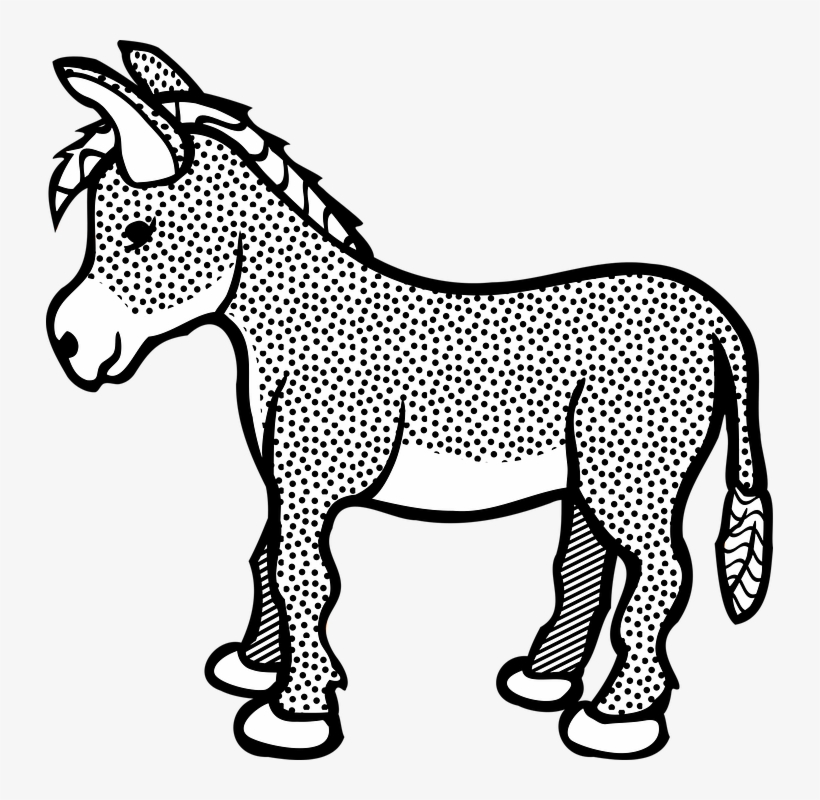 727 X 720 2 - Clipart Donkey, transparent png #7923581