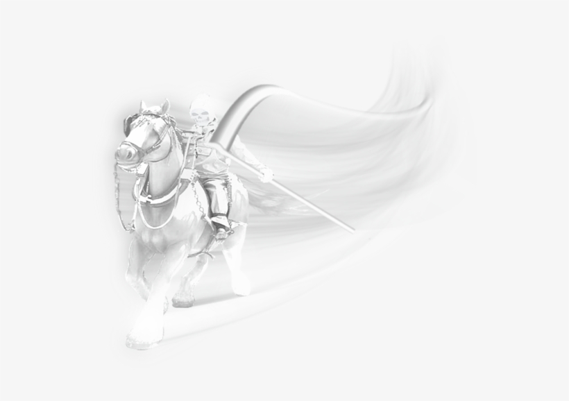 The Reaper Rides Again Shower Curtain For Sale By Transparent - Stallion, transparent png #7923594