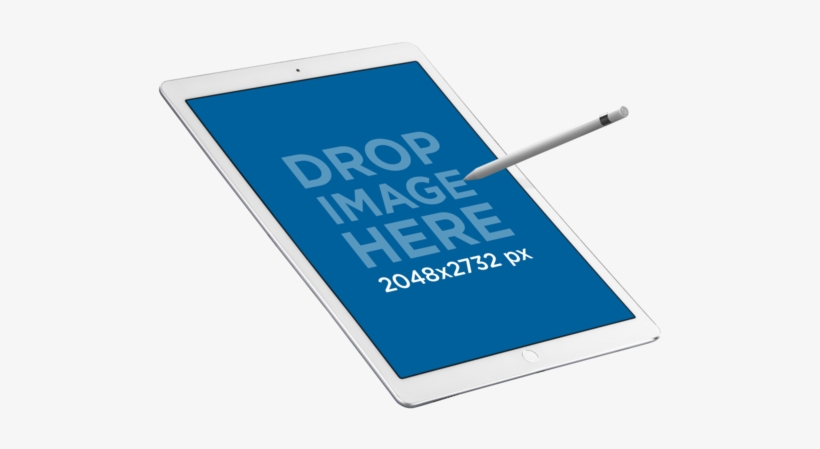 Ipad Pro With Apple Pencil In Angled Portrait Position - Smartphone, transparent png #7924010