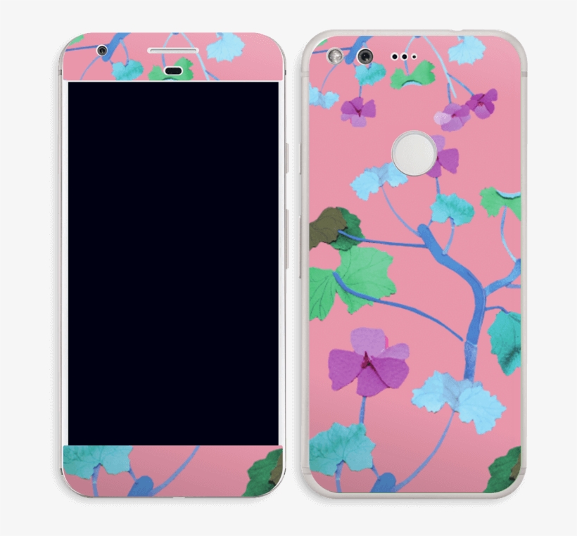 Pink & Colorful Flowers Skin Pixel - Iphone, transparent png #7924012