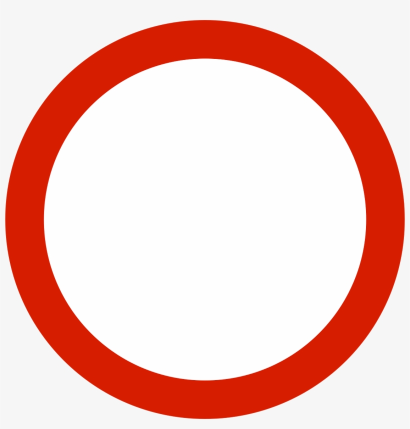 File Indonesian Road Sign B2a Png Wikimedia Commons - Circle, transparent png #7924446