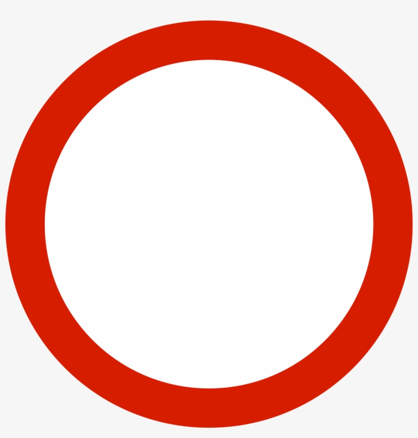 File Indonesian Road Sign B2a Png Wikimedia Commons - Circle, transparent png #7924446