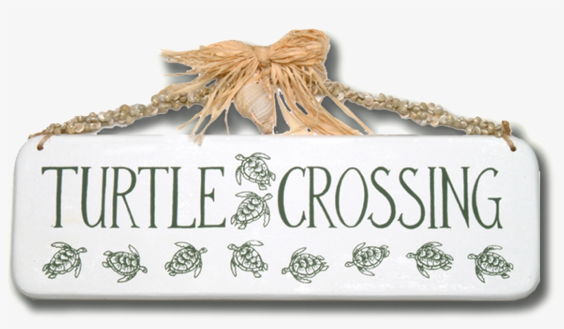 Turtle Crossing Wooden Sign - Octopus, transparent png #7924588