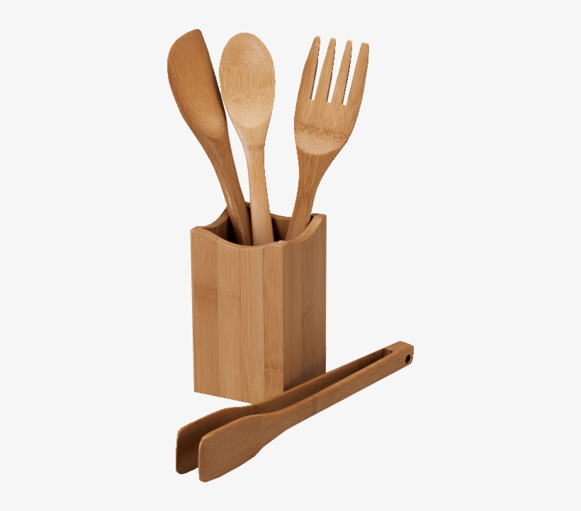 Silver Lining - Bamboo Kitchen Utensils Png, transparent png #7924774