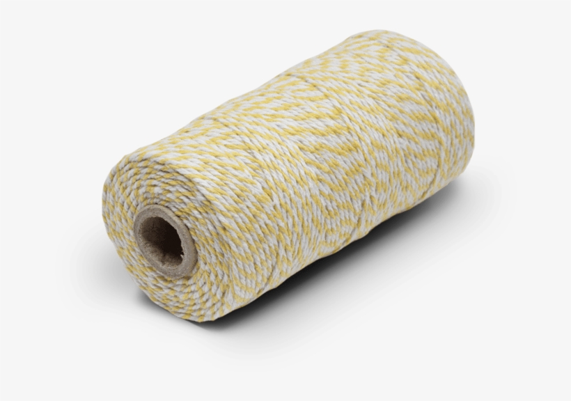 Bakers Twine 100% Cotton Yellow & White - Thread, transparent png #7925174