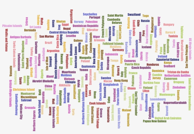 This Free Icons Png Design Of World Countries Word, transparent png #7925310