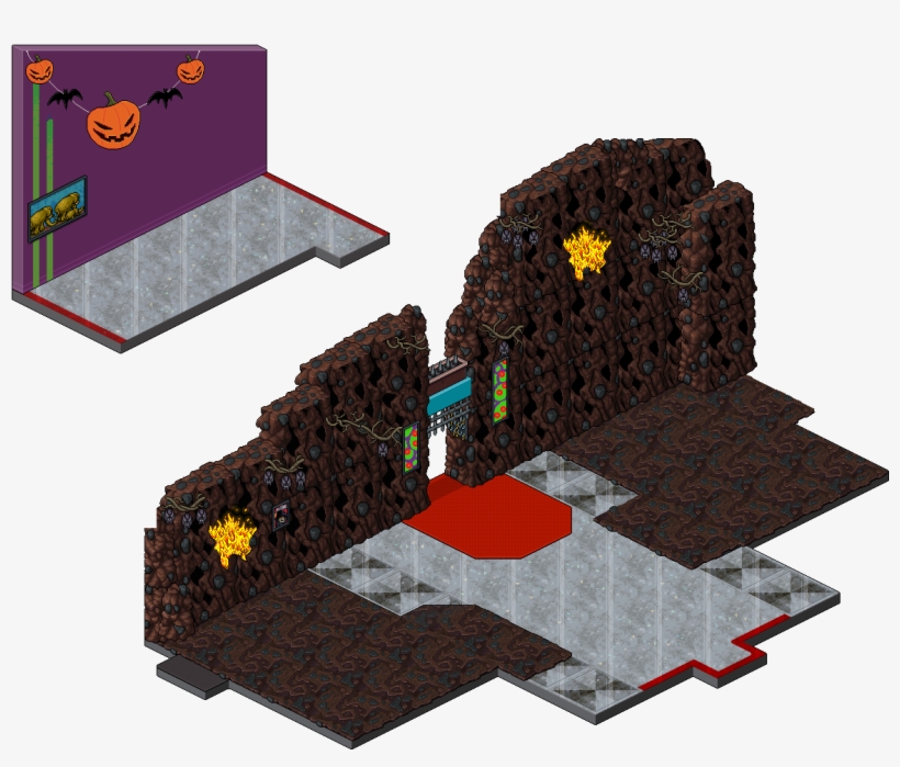 Recepcao De Halloween - Habbo Hotel Welcome Lounge, transparent png #7925937