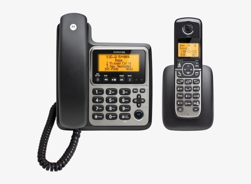 Motorola M802c Black Digital Cordless/corded Phone - Motorola M802c, transparent png #7926109