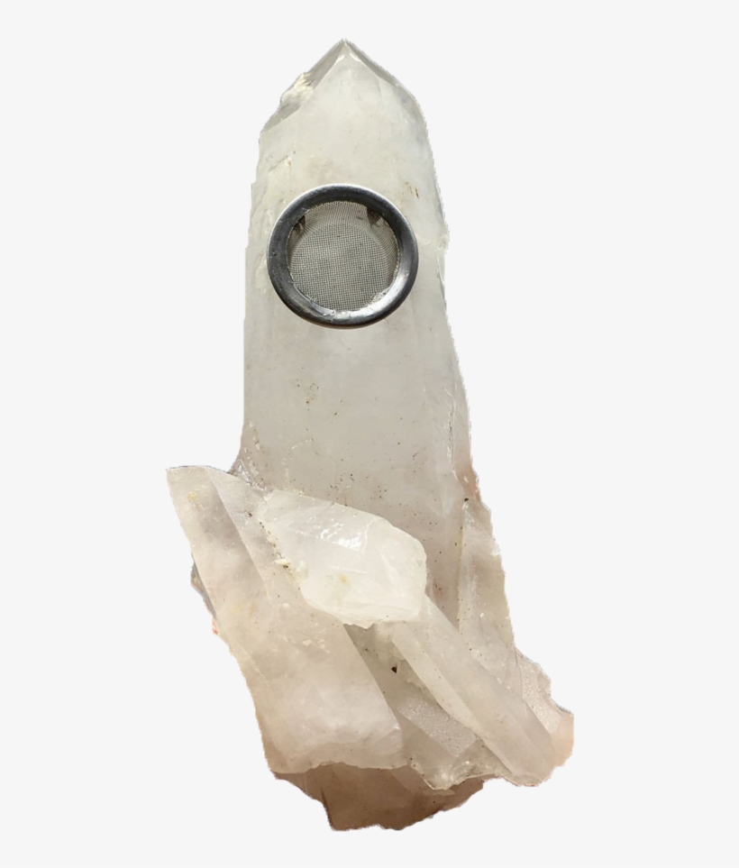 Crystal Quartz Smoking Pipe - Crystal, transparent png #7926487