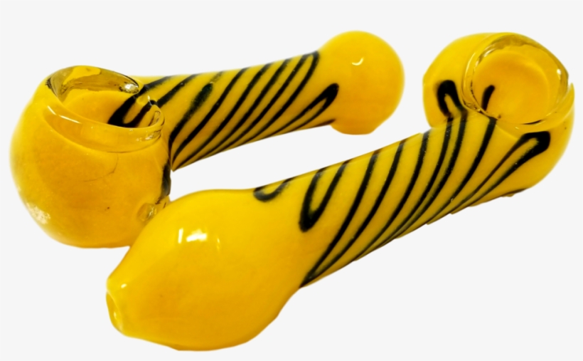 Details About 4" Yellow Black Stripes Tobacco Smoking - Toy, transparent png #7926921