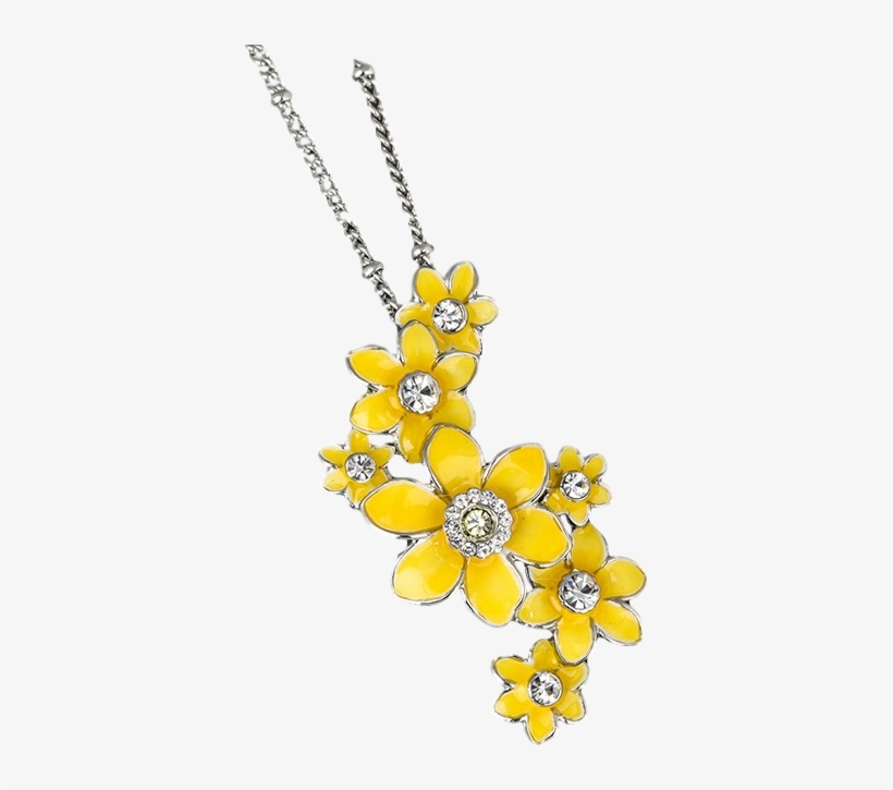 Equilibrium Radiant Daffodil Cluster Necklace Boxed - Locket, transparent png #7927850