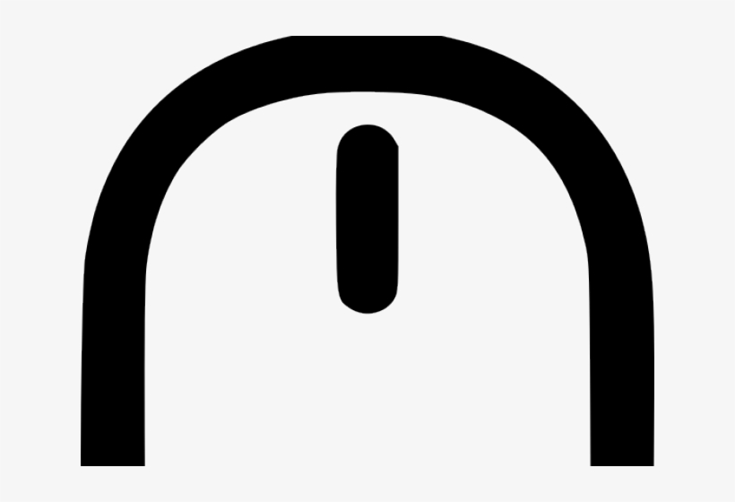 Mouse Cursor Click Clipart Graphic - Black-and-white, transparent png #7928751