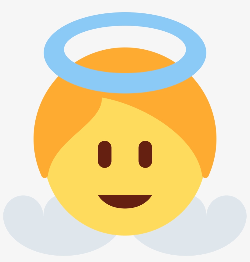 Baby Angel - Baby Angel Emoji Twitter, transparent png #7928760