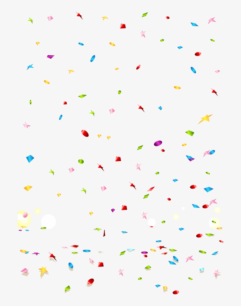 Confetti Transparent Background Png - Transparent Background Confetti Clipart, transparent png #7928791