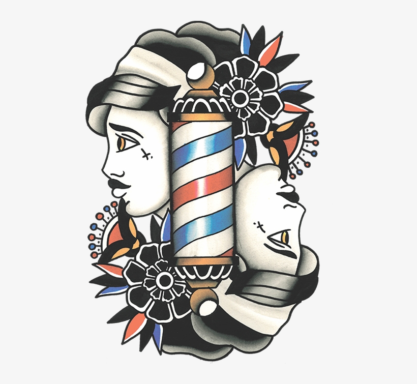 Barbet Clipart Male Hairdresser - Barber Shop Logo Ladies, transparent png #7928977