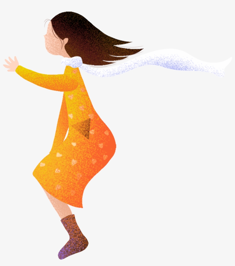 Cartoon Healing Illustration Girl Png And Psd, transparent png #7929402