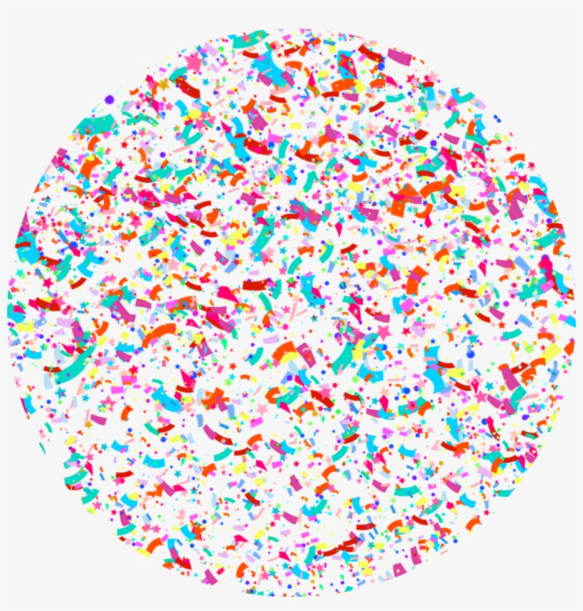 Confetti Sticker - Circle, transparent png #7929452