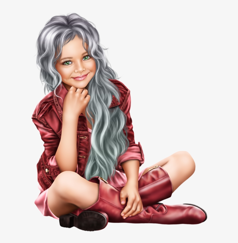 3filletteruba - Cute Girl Dessin, transparent png #7929624