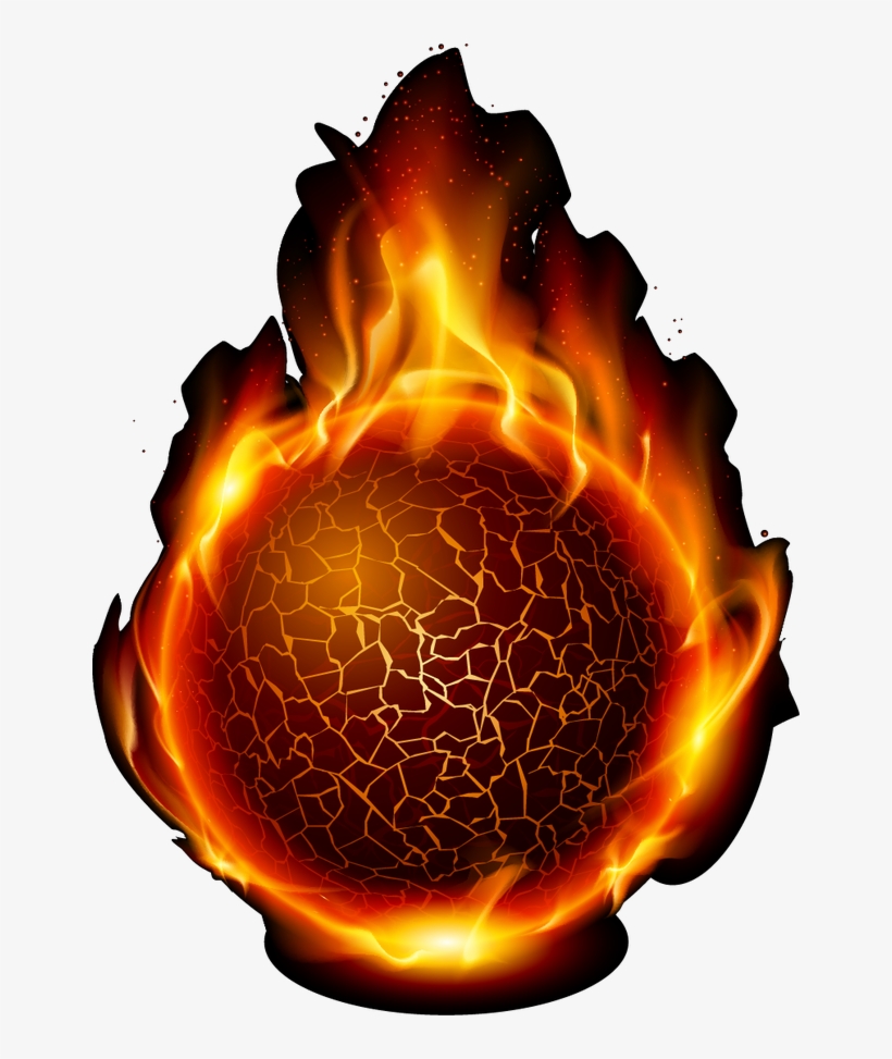 Fire Royalty Free Ball Clip Art Cool - Red Ball Of Fire, transparent png #7929722