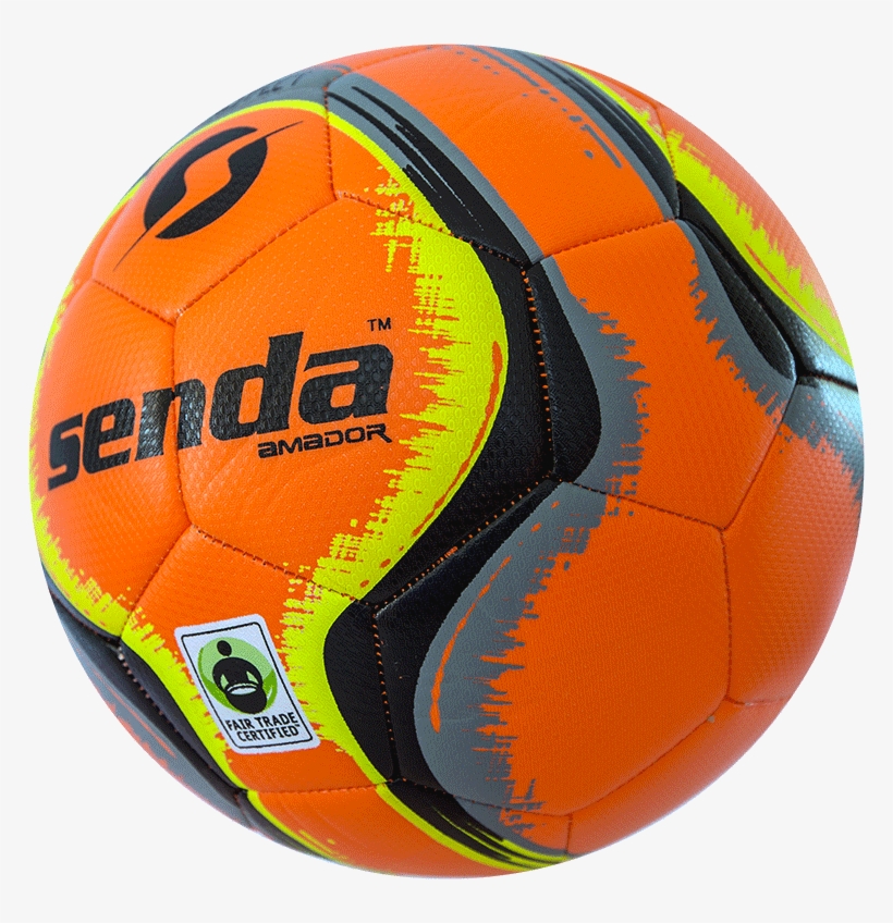 Right Side Of An Orange And Black Amador Training Soccer - Orange Soccer Ball Png, transparent png #7929862