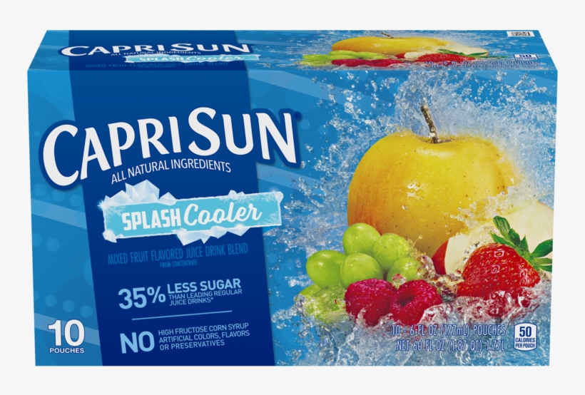 Splash Cooler - Capri Sun Fruit Punch, transparent png #7929893