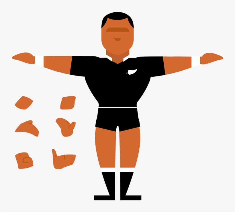 All Blacks Haka - Illustration, transparent png #7929896
