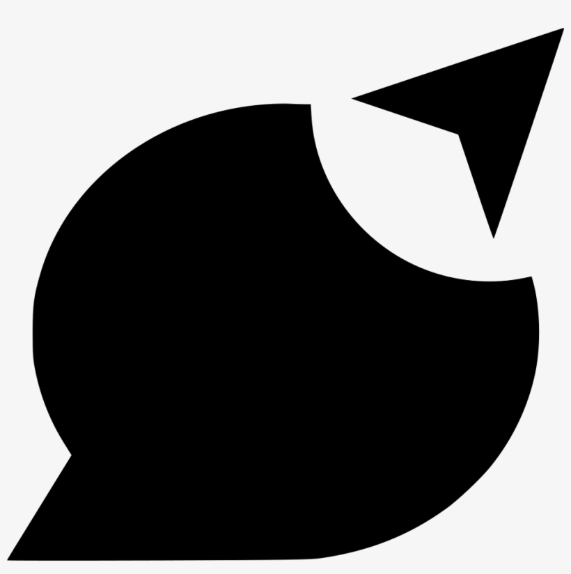 Circle Arrow Comments - Crescent, transparent png #7931086