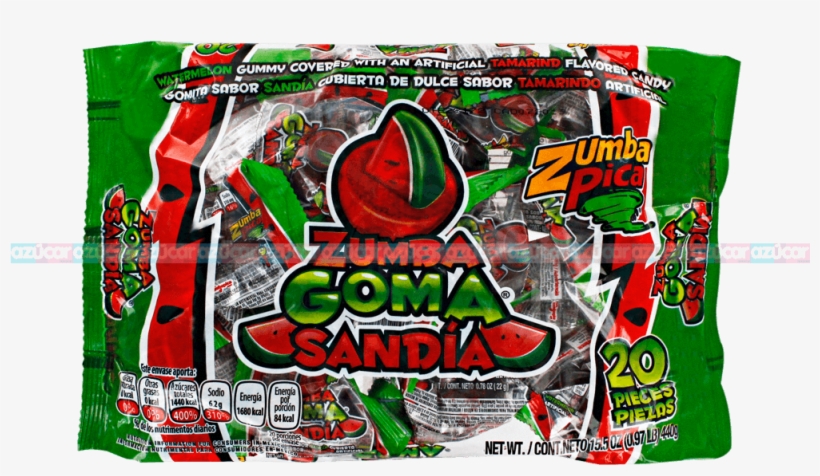 Zumba Goma Sandia 20/20 Zumba - Dulces De Gomita De Sandia, transparent png #7932815