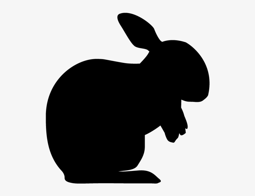 Rabbit - Silhouette - Animals Illustration - 動物 シルエット イラスト, transparent png #7932816