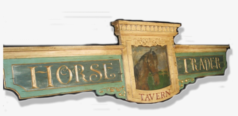 Horse Trader Tavern Sign Dark Horse Tavern Vintage - Wood, transparent png #7933574