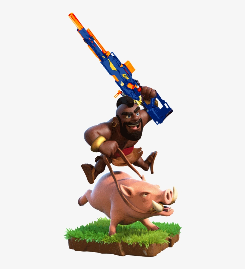 Clashroyale - Hog Rider Of Coc, transparent png #7933659