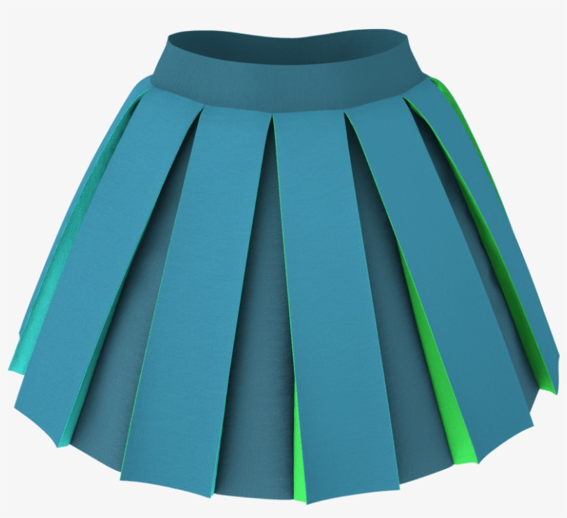 Marvelous Designer 3d Clothes Garment File Of Box Pleats - Miniskirt, transparent png #7933944